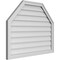Ekena Millwork Octagonal Top Surface Mount PVC Gable Vent w/ 2"W x 1-1/2"P Brickmould Frame, 38"W x 30"H GVPOT38X3002SN - alternate 5